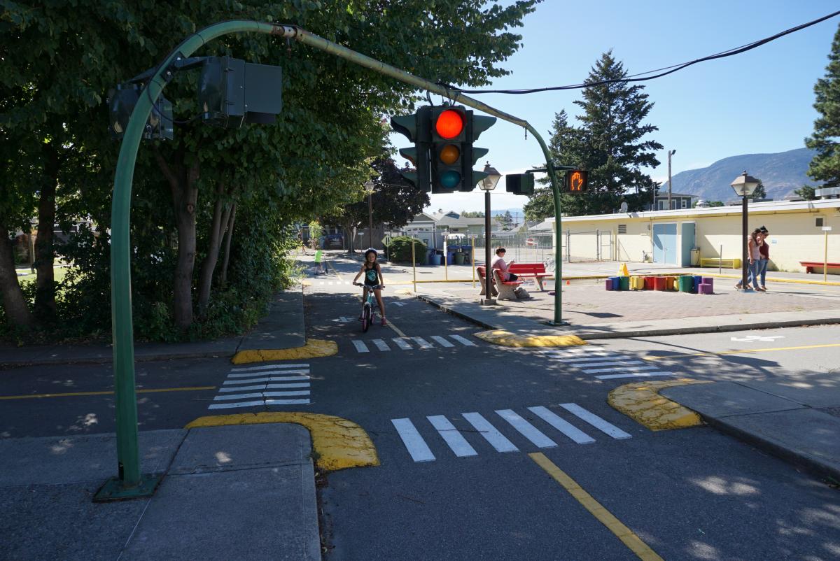 Kids can ride through their own mini city at Safety Village City of